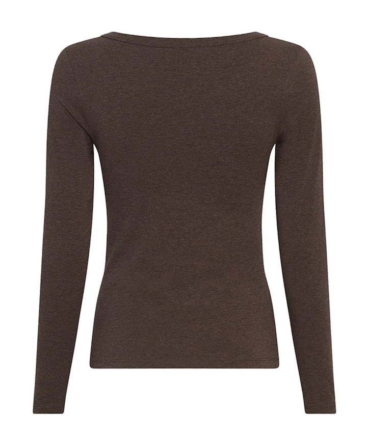 Dames longsleeve bruin