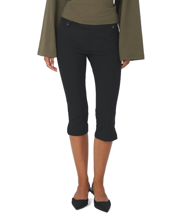 Shawnee Capri Stretch Pants dames capri broek zwart
