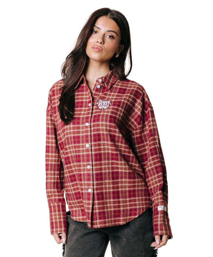 Dames blouse rood