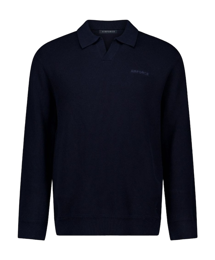 Heren polo blauw