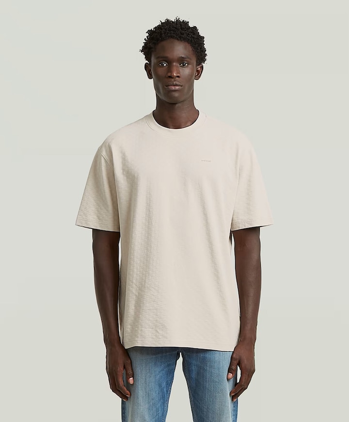 Heren T-shirt ecru