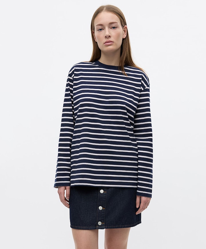 Dames longsleeve blauw