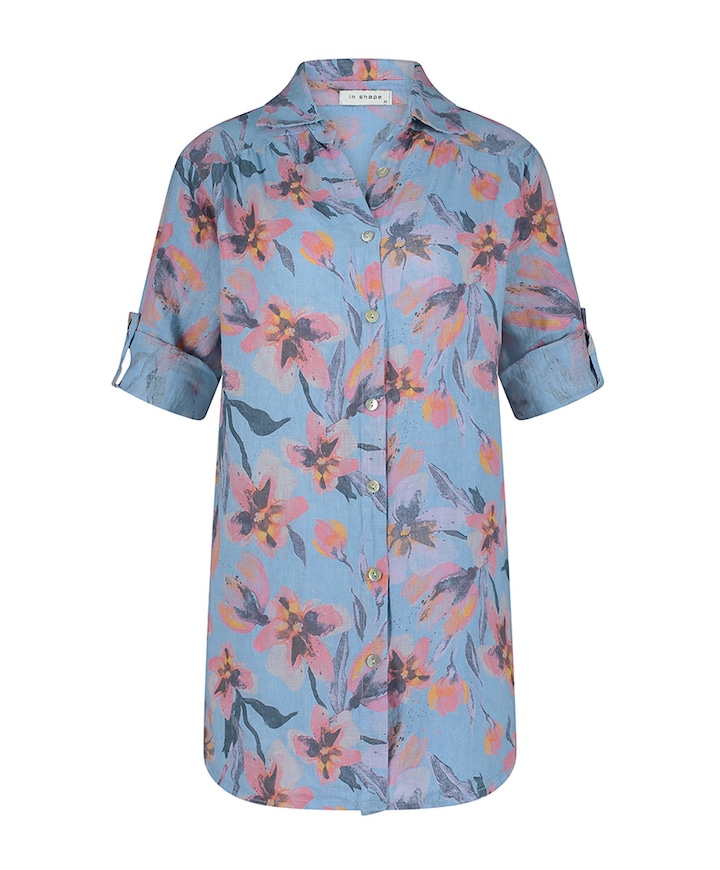 Blouse blauw