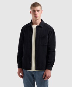 Heren overhemd lange mouw blauw