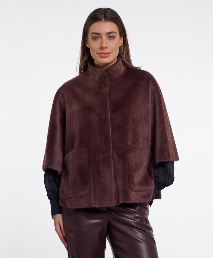 Dames cape bruin