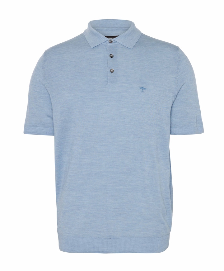 Heren polo blauw