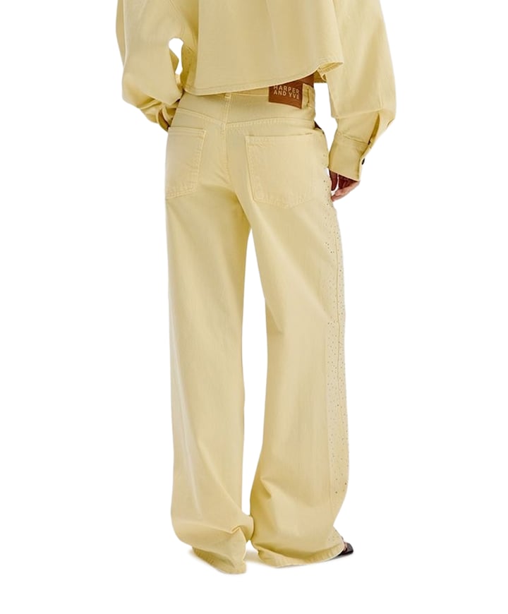 MAYRA-PA dames jeans geel