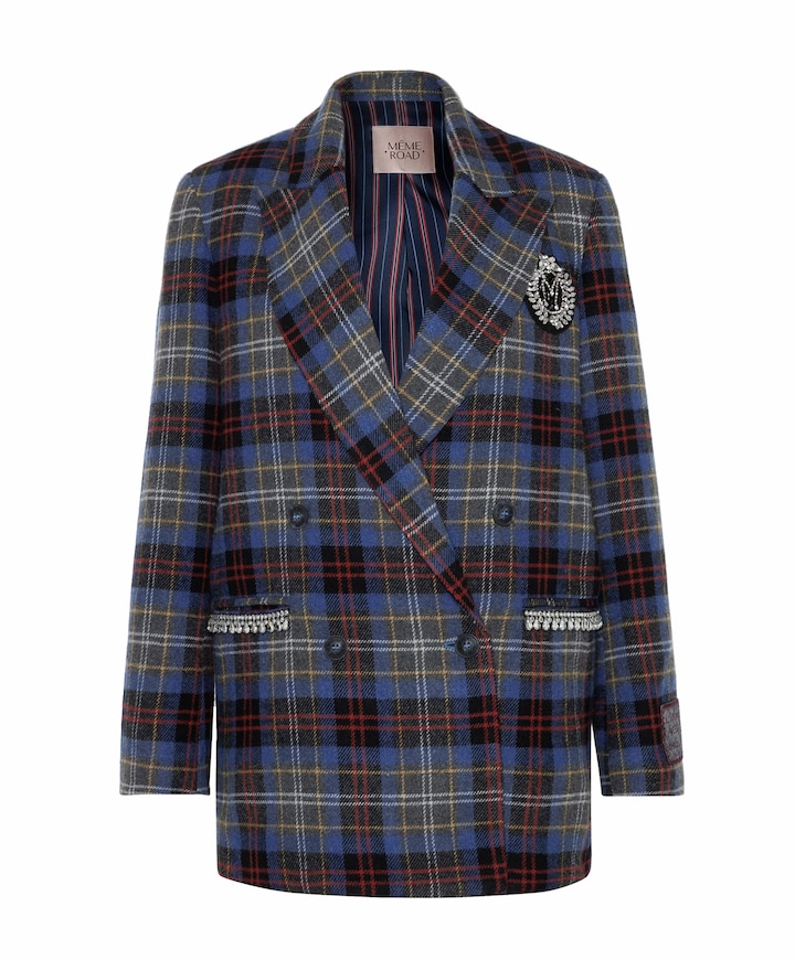 Dames blazer blauw