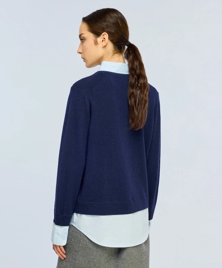Dames vest blauw