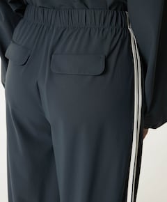 Stripe dames broek grijs