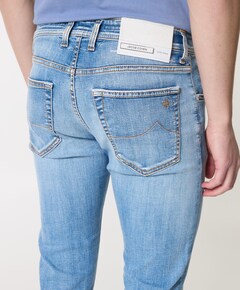 Nick Slim 5 pkt heren jeans blauw