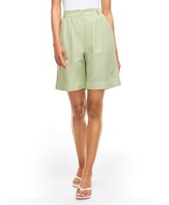 VIPRISILLA HW BERMUDA SHORTS/VOL - dames bermuda groen