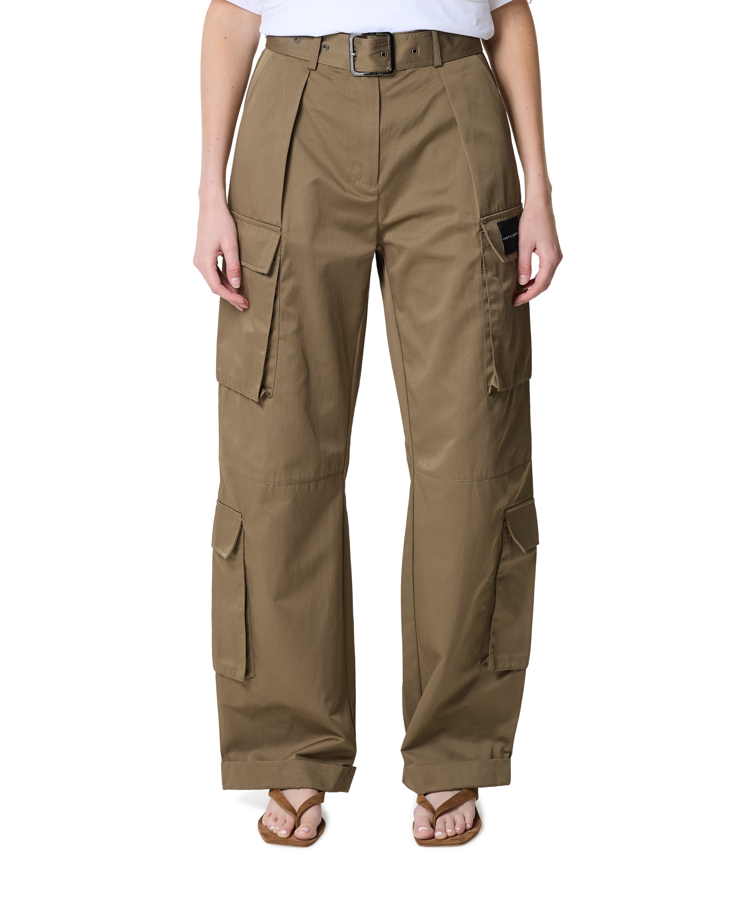 Rabi Cargo Pocket Tall dames broek beige