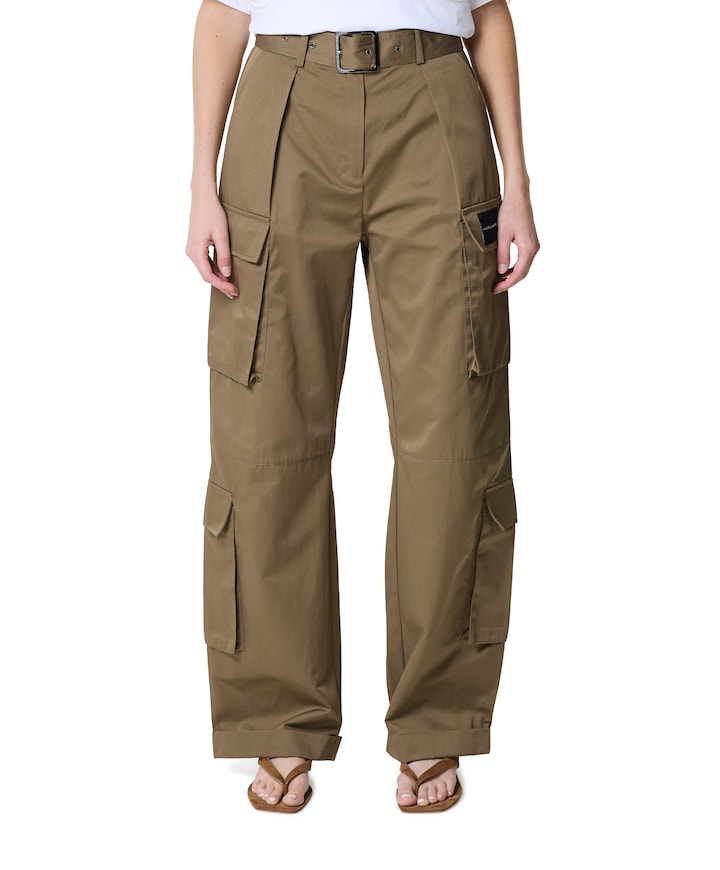 Rabi Cargo Pocket Tall dames broek beige