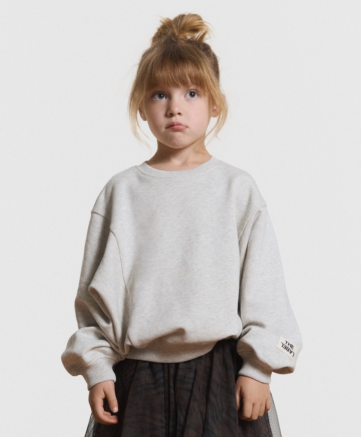 Meisjes sweater grijs