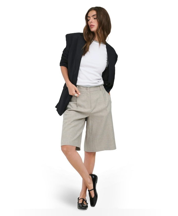 ONLLINDA HW MEL LONG TLR NOO dames bermuda beige