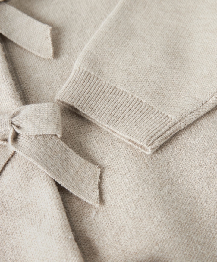Meisjes vest beige