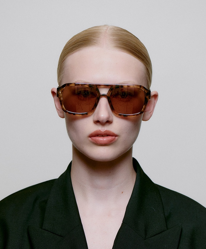 Uniseks zonnebril bruin