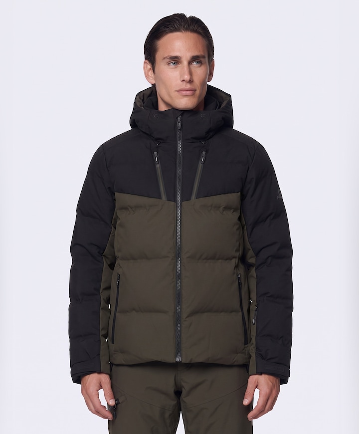 Heren ski-jas groen