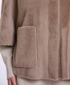 Dames cape beige