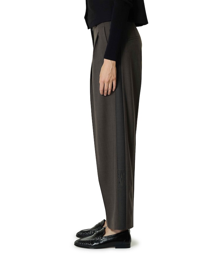 Emilie track broek bruin