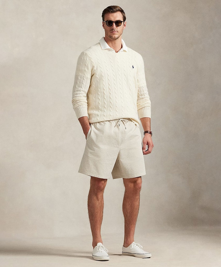 Traveler Mid Trunk heren zwembroek ecru