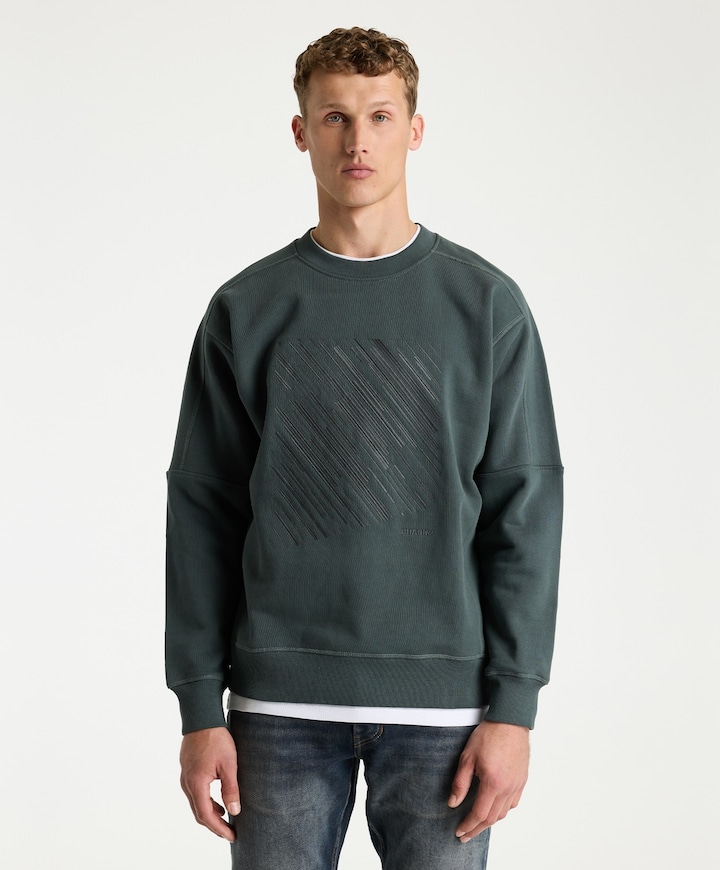 Heren sweater groen