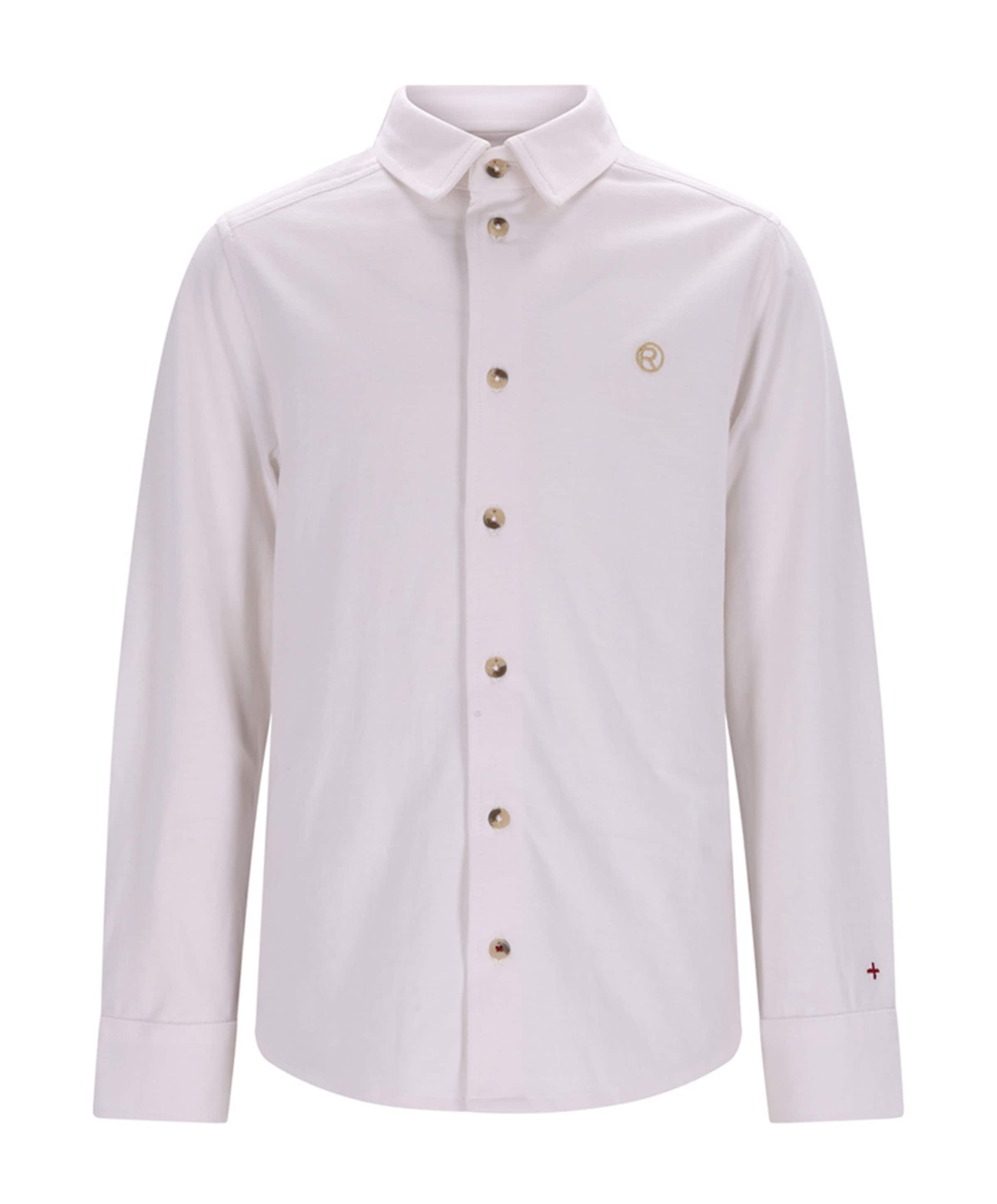 Jongens overhemd lange mouw wit