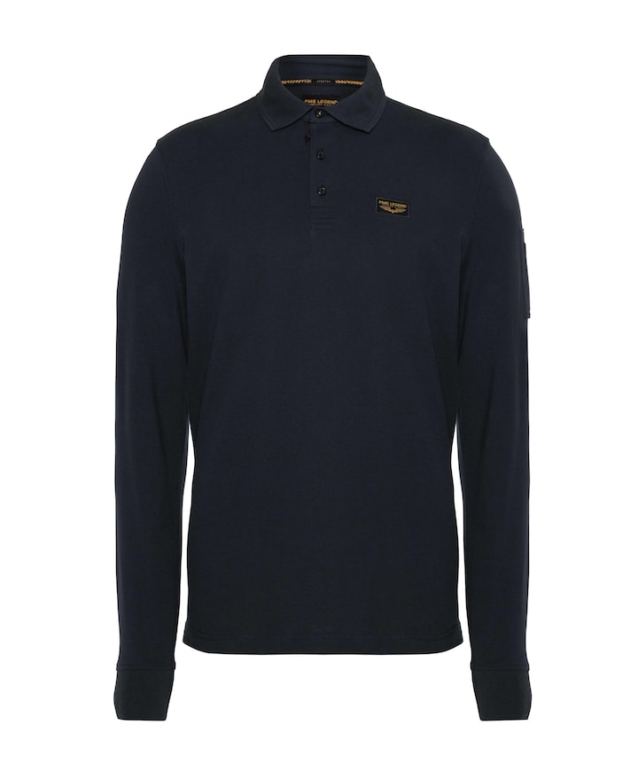 Heren polo blauw