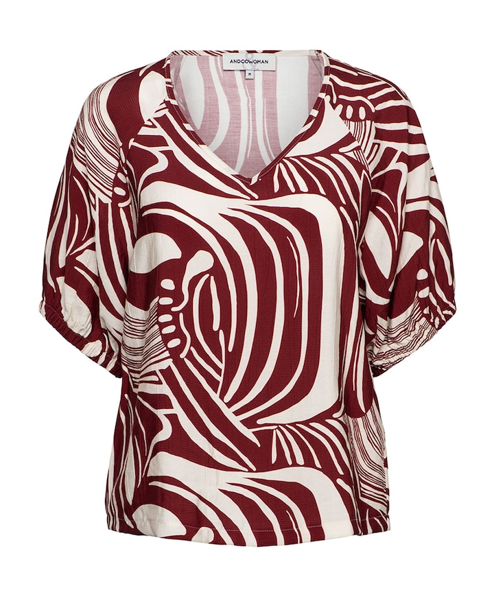 Dames blouse rood