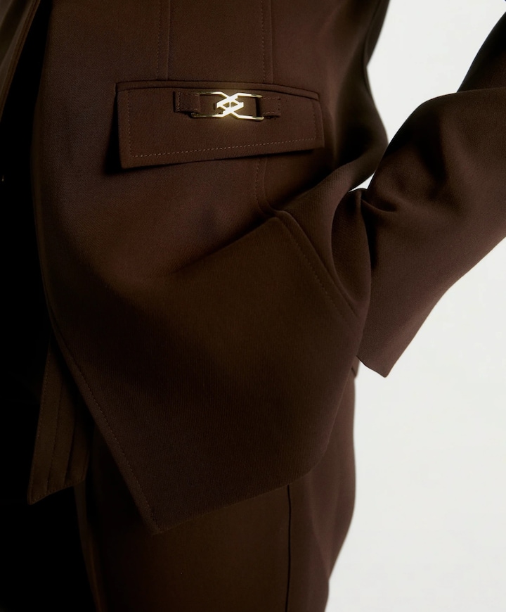 Dames blouse bruin
