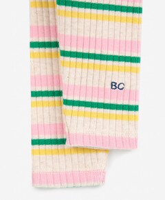 Striped legging beige