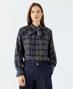 Dames blouse blauw