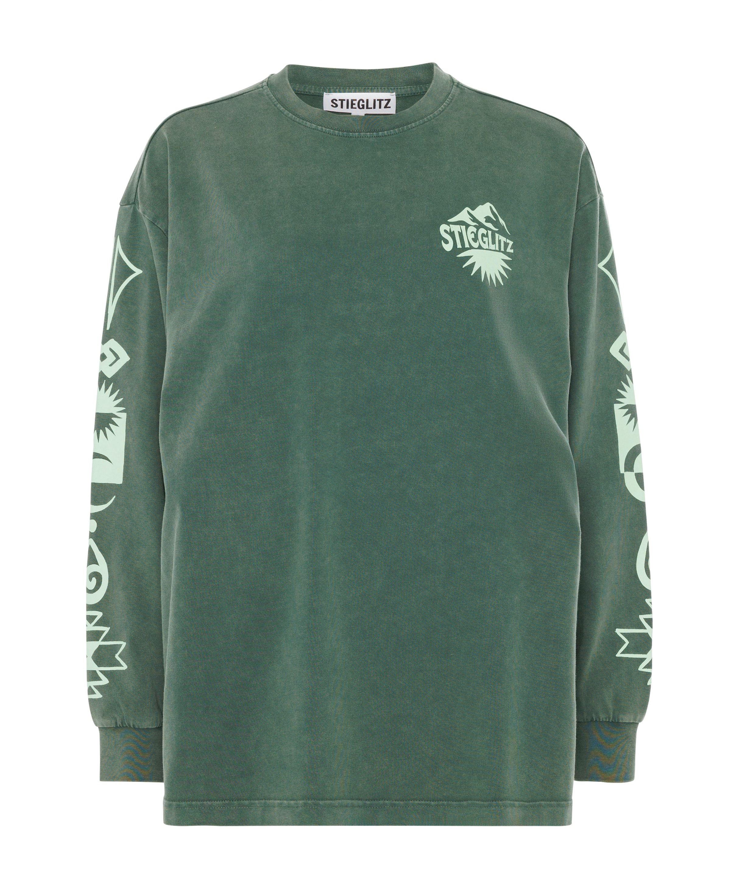 Dames longsleeve groen