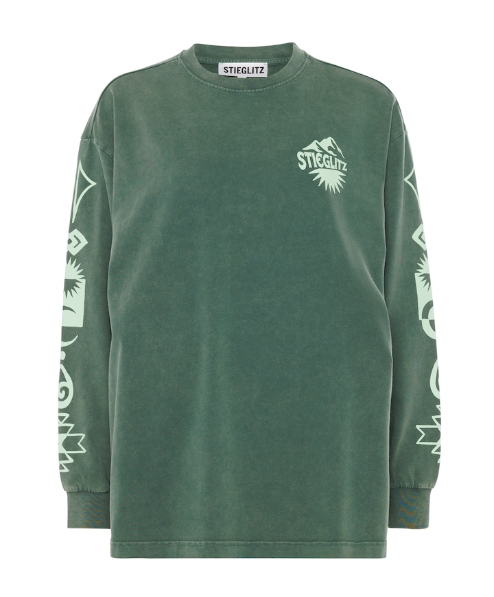 Dames longsleeve groen