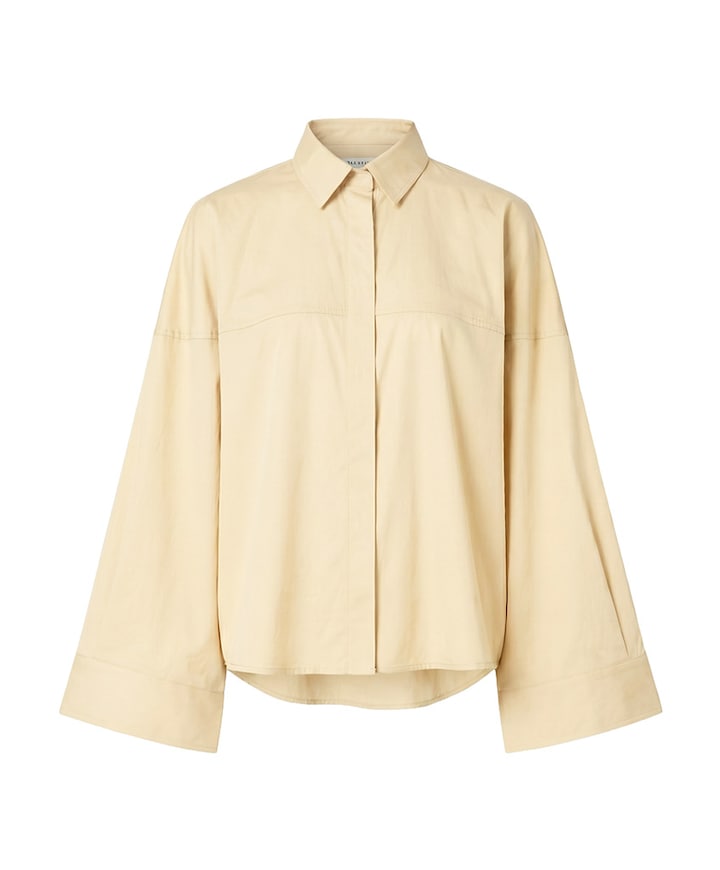 Dames blouse beige
