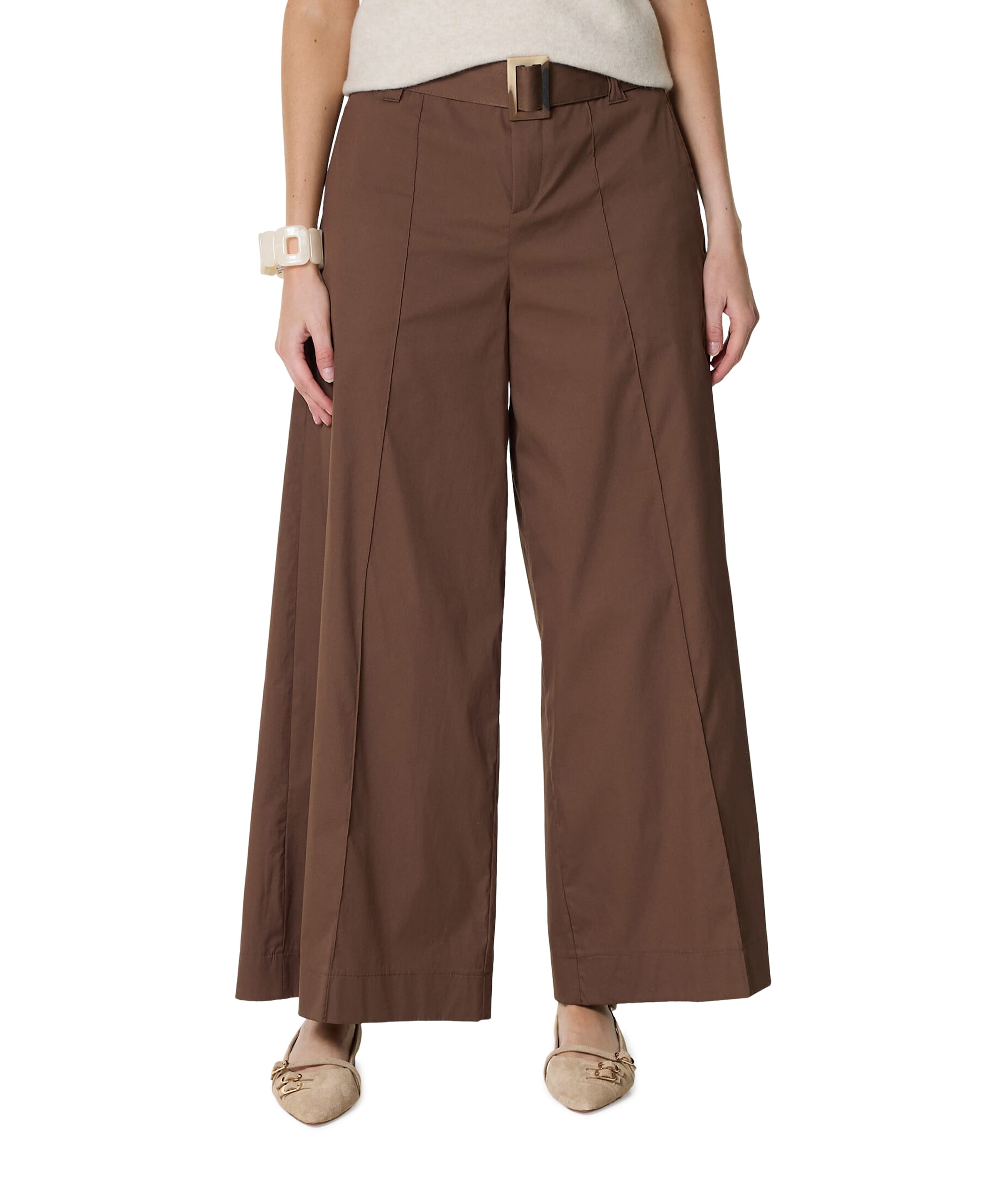 CARLETTA dames broek bruin