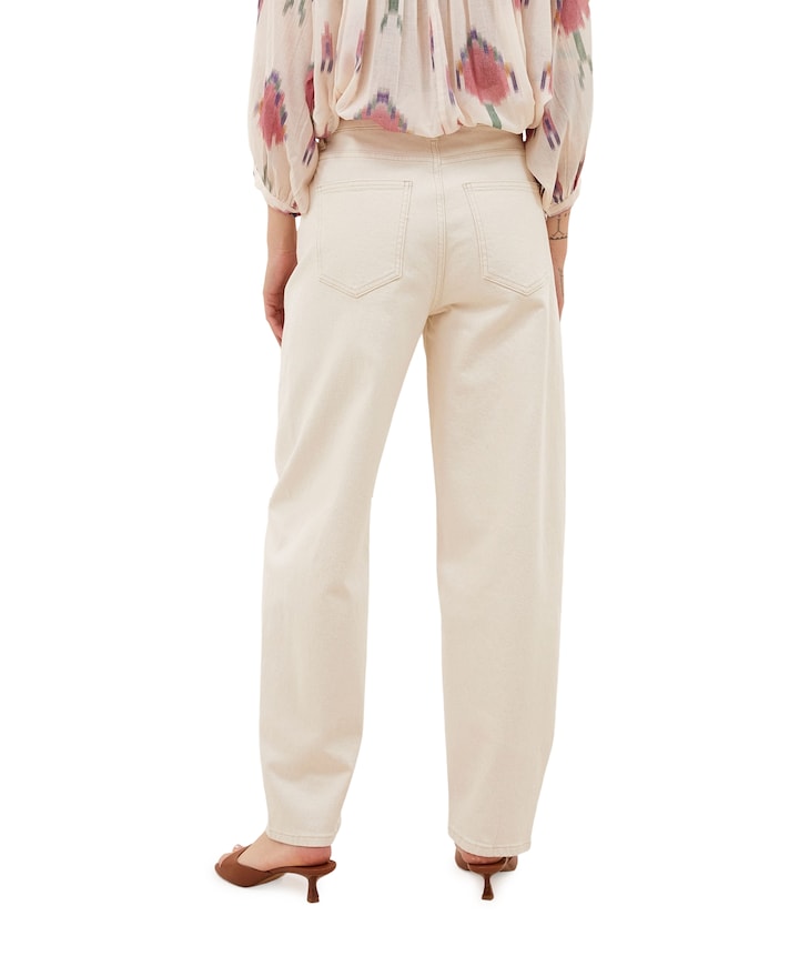 begum raw jeans dames jeans ecru