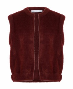 Dames gilet rood