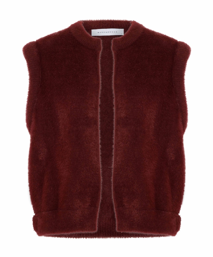 Dames gilet rood