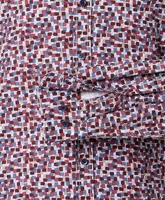 Overhemd lange mouw bordeaux