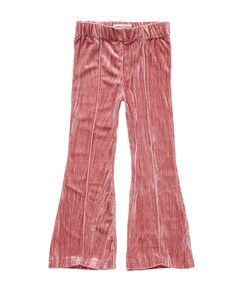Velvet flare broek paars