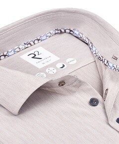 Overhemd extra lange mouw beige