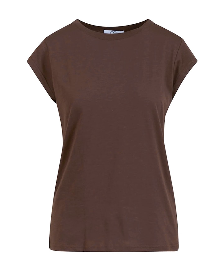 Dames t-shirt bruin