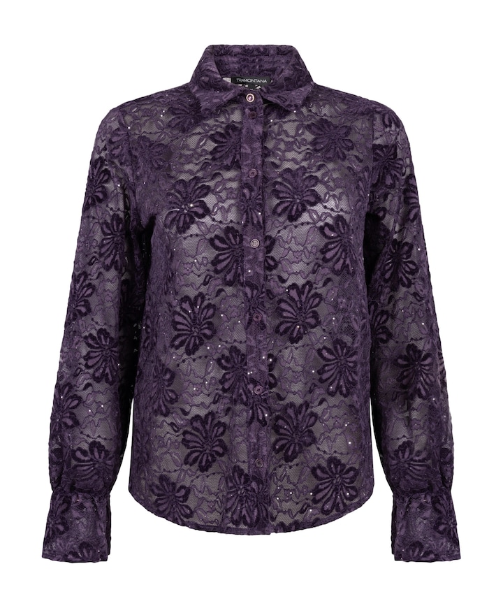 Dames blouse paars