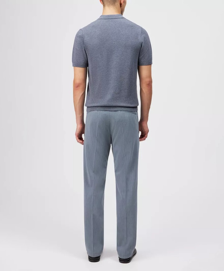 Heren polo blauw