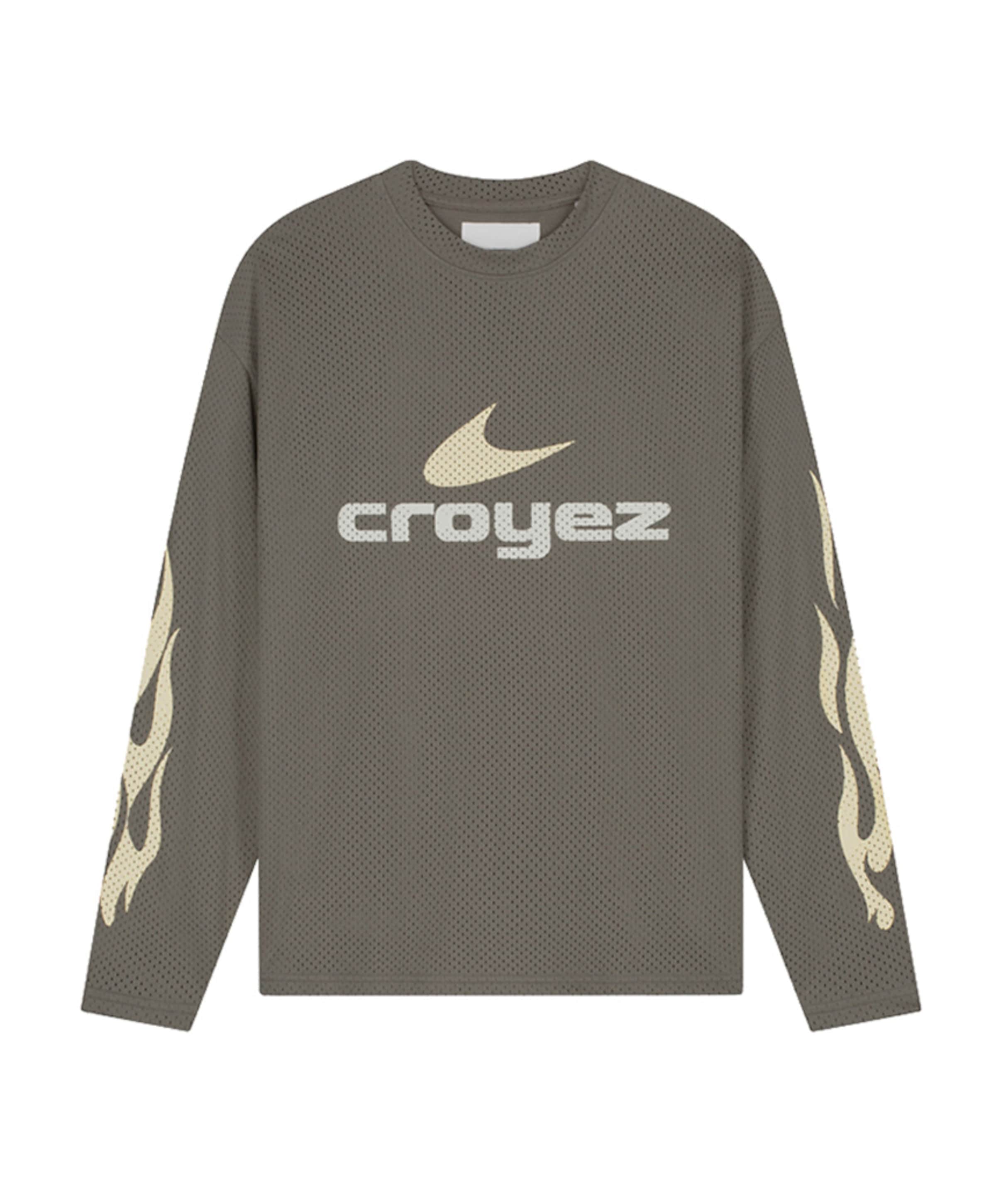 Heren longsleeve bruin