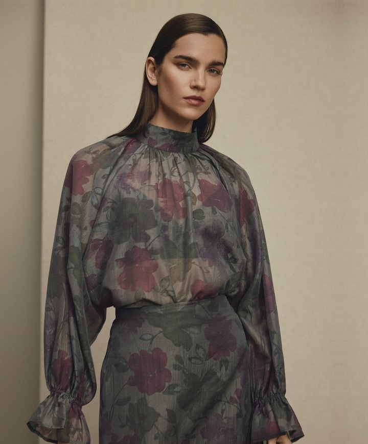 Dames blouse groen