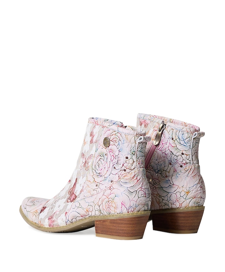 dames enkellaarzen roze