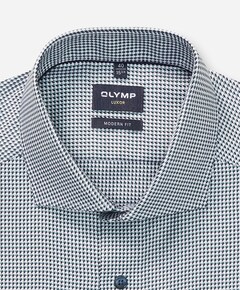 Heren overhemd lange mouw groen